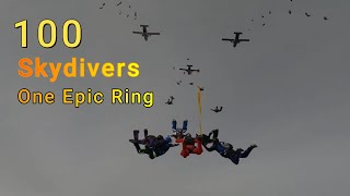 100 Skydivers || 1 Epic Formation - The Ultimate Aerial Stunt!