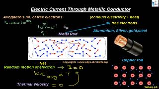 Electric Current Through Metallic Conductor