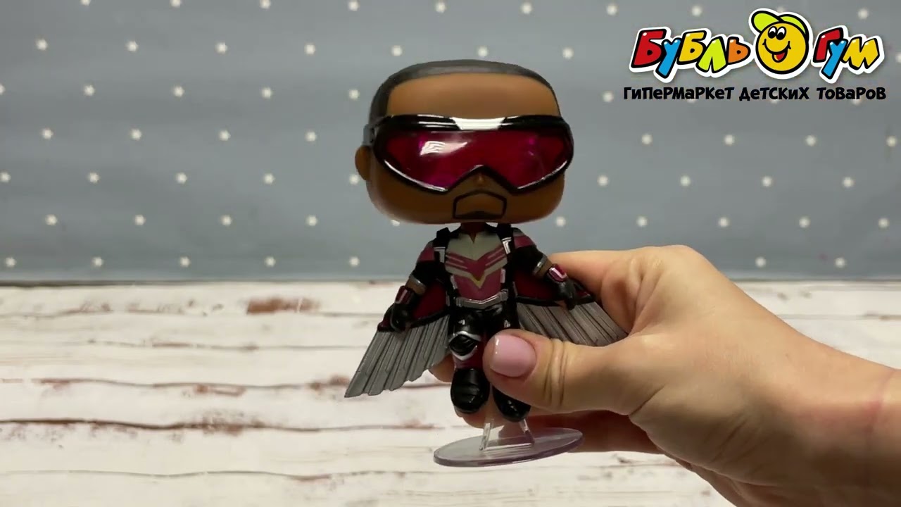 Фигурка коллекционная Funko POP Marvel Сокол - видео Фигурка коллекционная Funko POP Marvel Сокол - видео