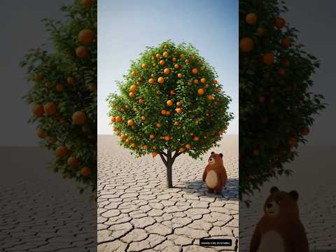 The bear watered an orange plant 😭 #ai #bear #aistory #aivideo