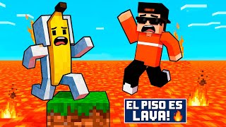 MINECRAFT PERO EL PISO ES LAVA con @Pathomc 🔥😱 | Parte 2 | Andy7w7