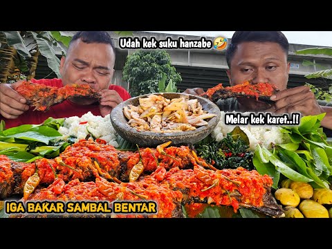 Masih di kolong jembatan memasak iga bakar sambal bentar, kita seperti suku HANZABE 🤣