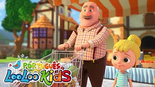 Indo à Feira 🧺🍌 Canção Divertida para Crianças | LooLoo Kids Português - Música Infantil