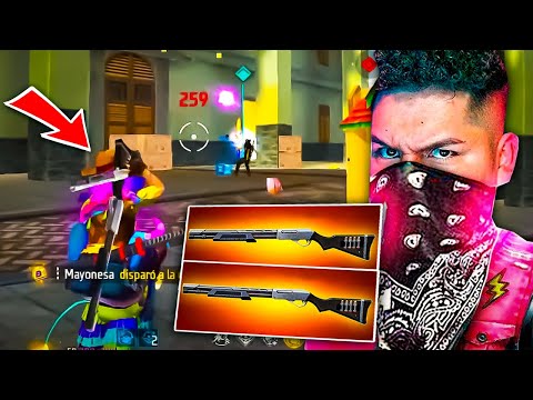 JUGANDO A DOBLE ESCOPETA CON LA NUEVA ARMA !! Free Fire