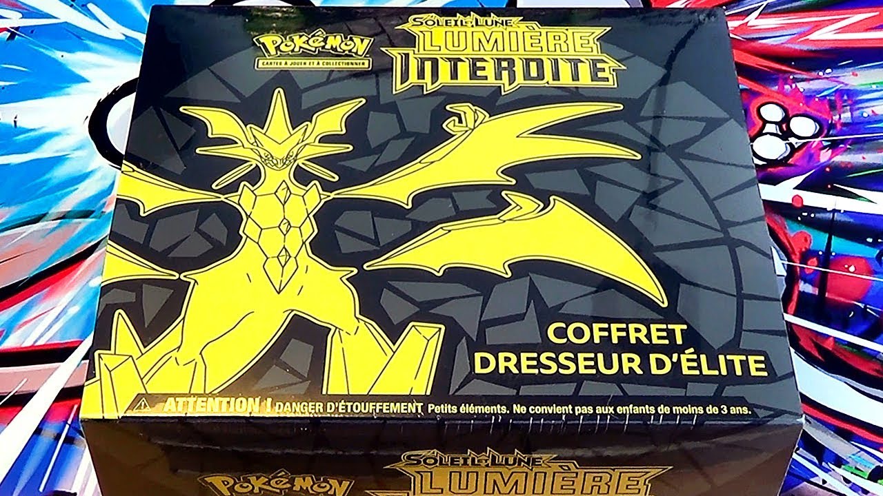 Ouverture du Coffret Dresseur d'Élite Pokémon ULTRA NECROZMA Lumière Interdite