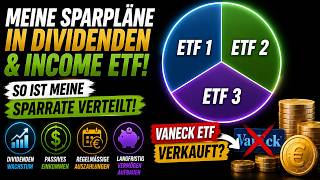 Meine Sparpläne in Dividenden und Income ETFs!