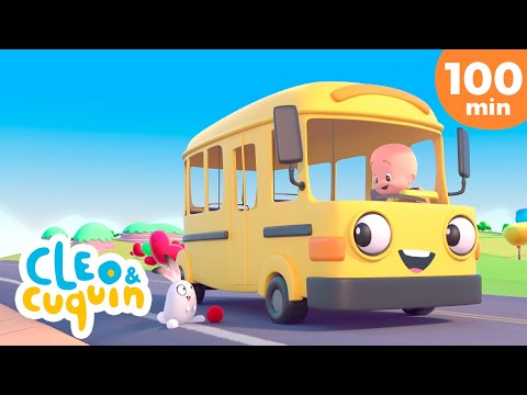 As rodas do ônibus de animais 🚍🐥 e mais músicas infantis de Cleo e Cuquin