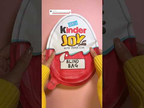 Kinder joy blind bag 킨더조이 블라인드백 #kinderjoy #blindbag #papercraft #diy #unboxing #종이놀이