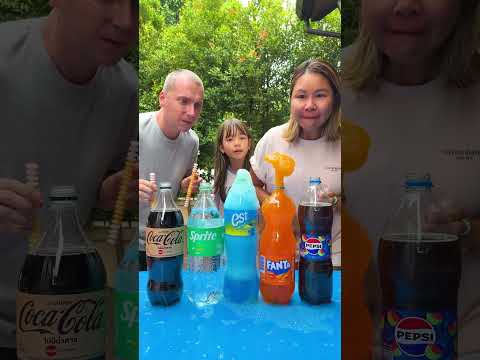 Coca-Cola, Sprite, Est, Fanta, Pepsi VS Mentos #shorts 1000 Experiments
