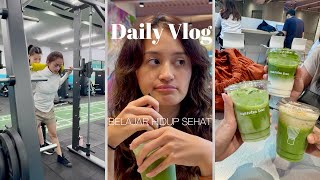 BELAJAR HIDUP LEBIH SEHAT: GYM💪& MATCHA🍵 | intip hari nadya