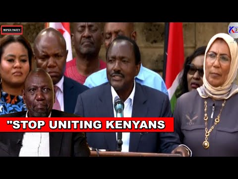 "STOP UNITING KENYANS YOU ARE GOING BACK TO ICC!" Kalonzo Musyoka tells Ruto!🔥