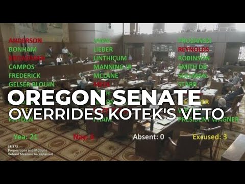 YouTube video thumbnail: Oregon Senate Overrides Kotek’s Veto of Foster Youth Bill for First Time in Over a Decade