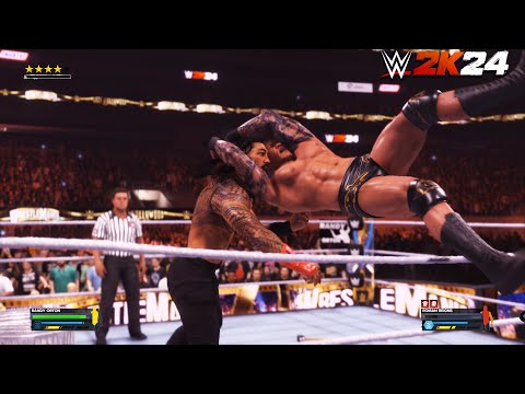 Wwe 2K24 - Wwe 2K24 My First Ever Gameplay - Wwe 2K24 Roman Reigns vs Randy Orton Gameplay