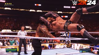 Wwe 2K24 - Wwe 2K24 My First Ever Gameplay - Wwe 2K24 Roman Reigns vs Randy Orton Gameplay