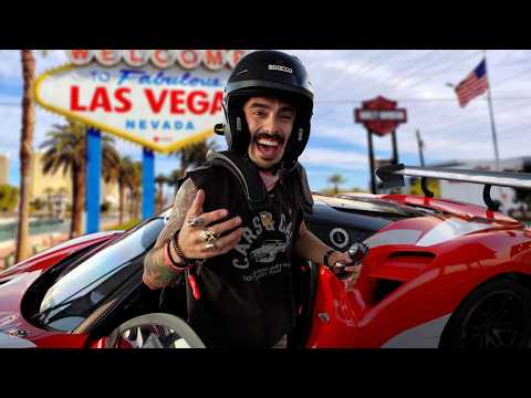 Manejé un Ferrari NO PERMITIDO para calle!! Las Vegas F1