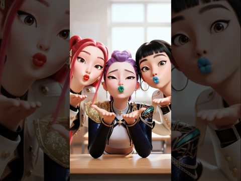 💖✨🤫 Zoey, Mira & Rumi's Secret Lipstick Mission Can Jinu stop them?#shorts #kpop #rumi #demonhunters