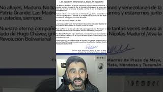 MADRES DE PLAZA DE MAYO APOYAN A MADURO