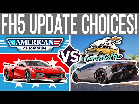 Forza Horizon 5 UPDATE 48 ALL CAR REWARDS REVEALED! American Automotive vs Cars & Coffee!