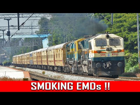 SMOKING EMD comes as a SURPRISE !! Indian Railways