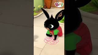 Bing and Flop draw outside! | #Shorts | Bing Shorts