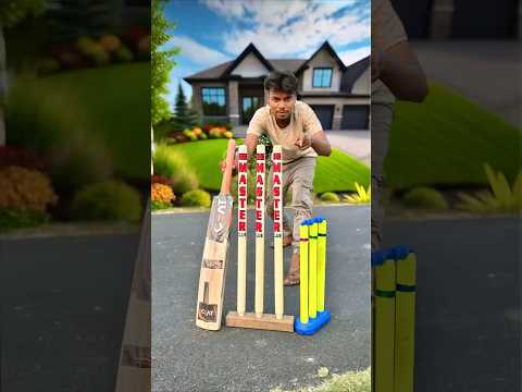 Mini cricket and big MPRT Wooden Cricket kit ki unboxing and testing ￼