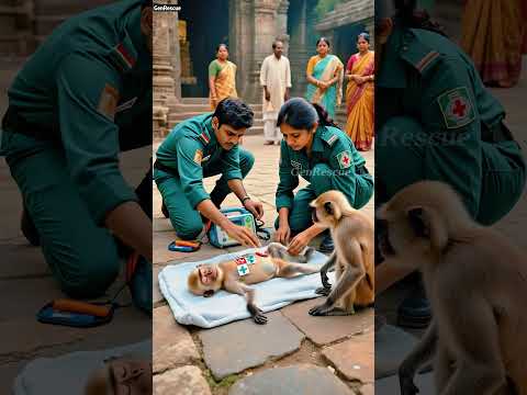 Mother Monkey's Desperate Plea for Her Baby ๐ญ