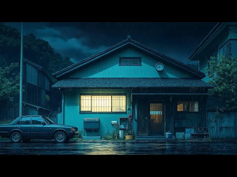 Midnight Downpour &#127769; Ambient Lofi Sounds for Calm #AmbientLofi #NightRain