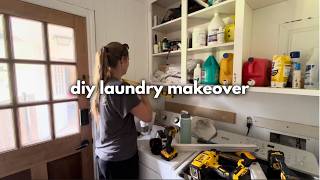 this old laundry room is going to look brand new...