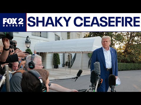 President Trump shares frustration on rough ceasefire between Iran & Israel