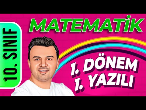 10. SINIF MATEMATİK 1.DÖNEM 1.YAZILI ÇALIŞMASI - ŞENOL HOCA