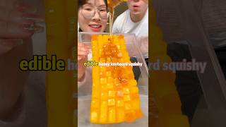 Edible honey keyboard squishy gummy 🍯⌨️💅🥭💕