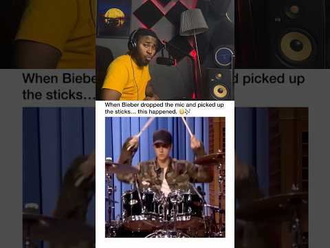 I never knew Justin Bieber could drum