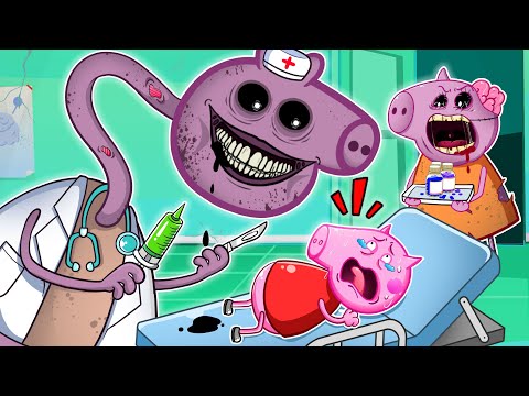 Zombie Apocalypse, Peppa Pig's Doctor Turns Into Zombies | Peppa Pig Funny Animation