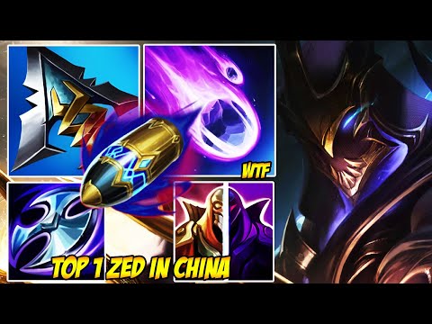 WILD RIFT CHINA TOP 1 ZED - THIS ZED IS ILLEGAL (HARDEST COMBO)