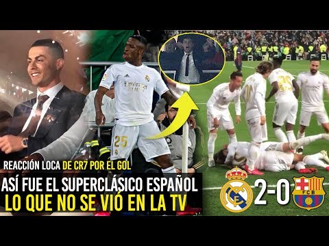 CR7 ENLOQUECIÓ POR GOL DEL MADRID Y CELEBRACIÓN DE VINICIUS ASÍ FUE EL SUPERCLÁSICO 2020