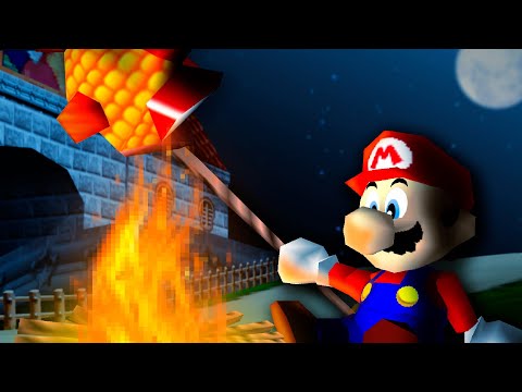 ¿Puede un HUMANO sobrevivir en el mundo de MARIO 64?