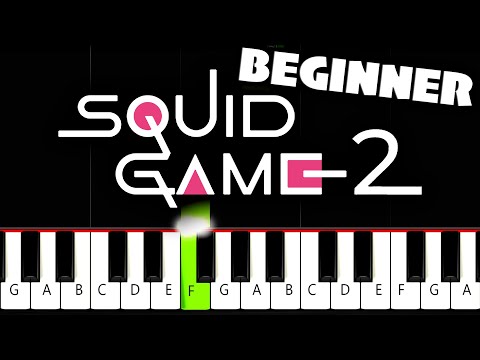 Squid Game Season 2 - Mingle Game Song - BEGINNER Piano Tutorial