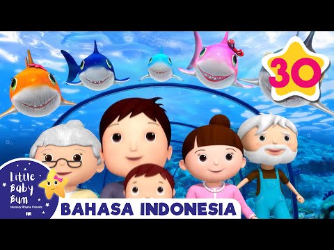 Tarian Bayi Hiu Warna Warni | Little Baby Bum | Koleksi Lagu Anak🎶 | Moonbug Kids Indonesia