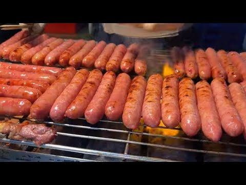 Grill Sausage & Flame Grilled Beef Steak - Taiwanese Street Food