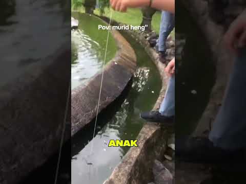 Kelakuan random murid di jam istirahat#mancing#fish#shorts
