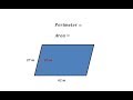 Area and Perimeter of Parallelograms