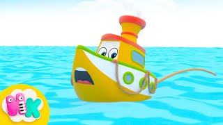 Piosenka o małej łódce na wodzie ⛵ Piosenki Dla Dzieci | HeyKids po Polsku