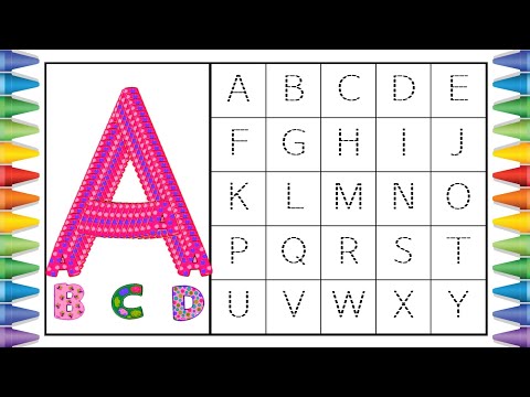 [알파벳 놀이] 유아와 어린이를 위한 ABCD 대문자 A부터 Z까지 쓰기 | Kids Alphabet A to Z | abc song | a for apple | abcd song