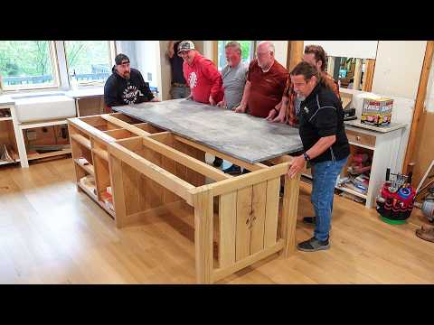 Fabrication and Install of the Quartzite Countertops | Home Renovation & Addition Part 81