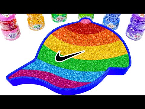 Mixing All My Slime l How To Make Mini Rainbow Cap Bathtub With Glitter Slime ASMR | By YoYo