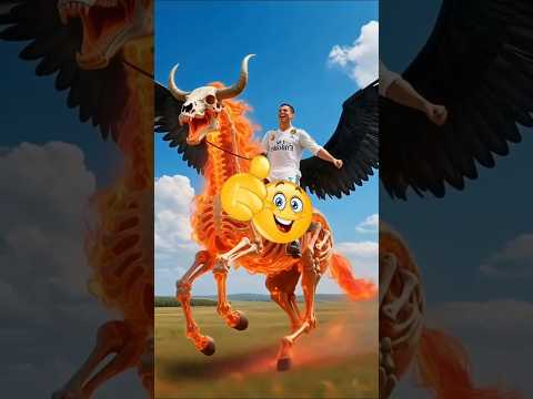 كريستيانو يحوّل حصانه إلى وحش مجنّح من نار! 😱🔥