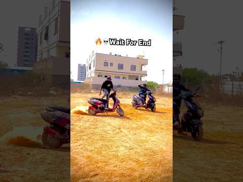 🔥😂Scooty Guy 👀ran ❌away by seeing ⚡️Stunt #shorts #kannayarider  #conceptvideo