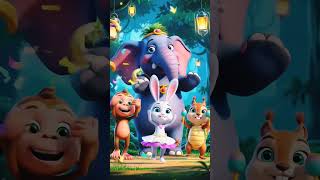 "Who danced best? 🐘🐒🐰🐿🐢" #dance #animals #funny