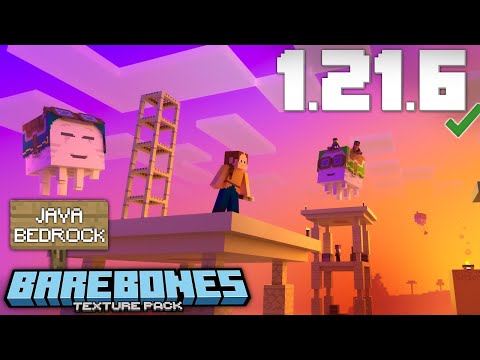 Bare Bones Texture Pack 1.21.6/1.21.7 (Trailer Textures) Download for Bedrock, Java & MCPE