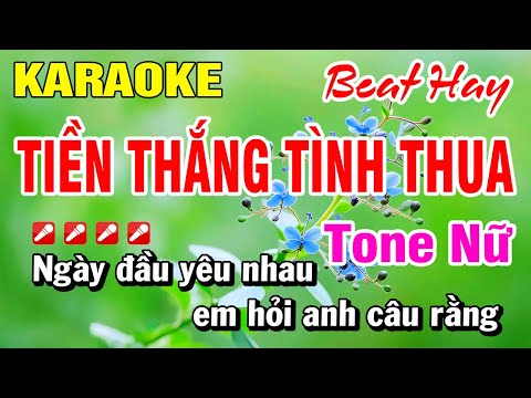 Karaoke Nhạc Sống 2025 – Tiền Thắng Tình Thua Tone Nữ (Beat Hay) Hoài Phong Organ
